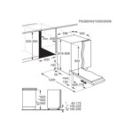 AEG FSS64907Z Fully integrated Dishwasher with AirDry Technology, ‎6000 Series, MaxiFlex Drawer, SatelliteClean, 14 Place Settings, QuickSelect Touchscreen, 550x596x818 mm - Image 8