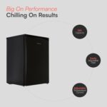 UCFR130 Undercounter Freestanding Fridge 130 Litre Capacity, Features an Adjustable Temperature Control and Legs and Reversible Door – In Black - Image 3