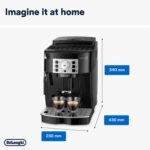 Magnifica S, Automatic Bean to Cup Coffee Machine, Espresso and Cappuccino Maker, ECAM22.110.B, Black - Image 3