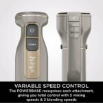 3-in-1 Hand Blender, Hand Mixer & Chopper with Gradual Start, 2 Blending and 5 Mixing Speeds to Chop, Mix, Knead, Blend and more, Dishwasher Safe Parts, 850W, Stone… - Image 7