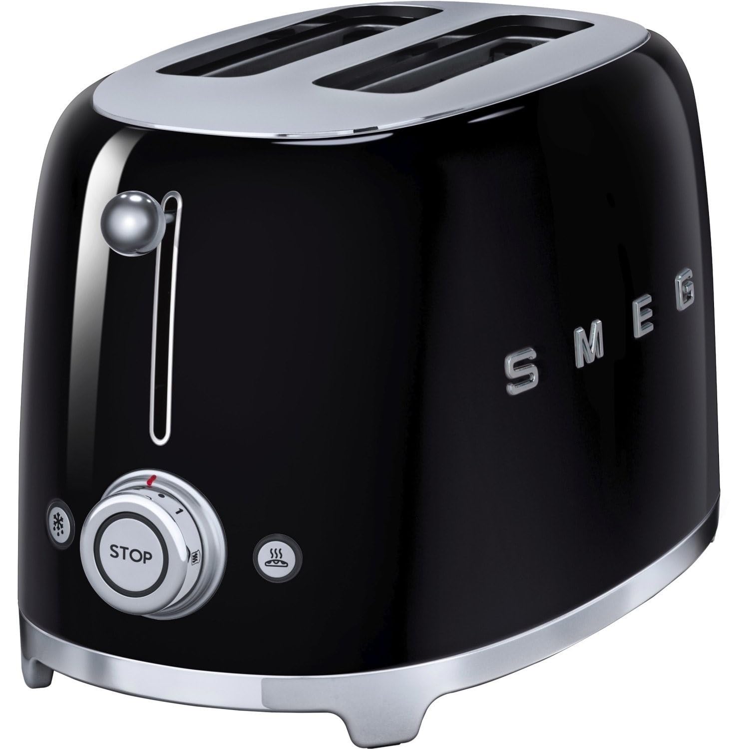Version 1.0.0 TSF01BLUK Retro Style 2 Slice Toaster – Black - Image 1