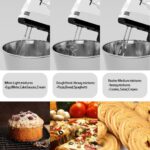 Stand Mixers, 7 Speeds With 3QT Stainless Steel Bowl, Stand and Hand Mixer with Dough Hook, Whisk, Mixing Beater for Baking, Cake, Cookie, Kneading (HP2) - Image 4