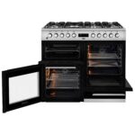 KDVF100X Freestanding A/A Rated Dual Fuel Range Cooker -Stainless Steel - Image 2