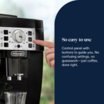 Magnifica S, Automatic Bean to Cup Coffee Machine, Espresso and Cappuccino Maker, ECAM22.110.B, Black - Image 6