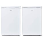 Freestanding Under Counter Larder Fridge & Freezer Set, Reversible Doors, 55cm Wide, Inox - Image 5