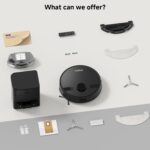 MONSGA Robot Vacuum with Mop, 7000Pa Powerful Suction, Lidar Navigation Robotic Vacuum with 3.5L Self-Empty Station, 180mins Runtime, APP/Remote/Voice Control, for Hard Floors… - Image 9