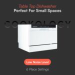 CTTD6WH Mini Counter Top Dishwasher in White – 6 Place Settings – Table Top – Compact Design – 6 Drying Settings – 7 Wash Cycles – ECO Friendly Mode - Image 2