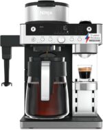 Ninja Prestige 2-in-1 Filter Coffee and Pod Capsule Machine with Built-in Milk Frother, Make Lattes, Iced Coffee and Flat Whites, Black CFN802UK