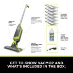 VacMop 2-in-1 Cordless Hard Floor Vacuum Spray Mop, 6x Disposable Pad Refills, 355ml Multi-Surface Floor Cleaner, Lightweight 1.5kg, Maintenance-Free Disposable Pads,… - Image 7