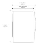 Series 5 WD80TA046BX/EU with ecobubble™ Freestanding Washer Dryer, 8/5 kg 1400 rpm, Graphite, E Rated, Decibel rating: 54, EU Acoustic Class: A - Image 4
