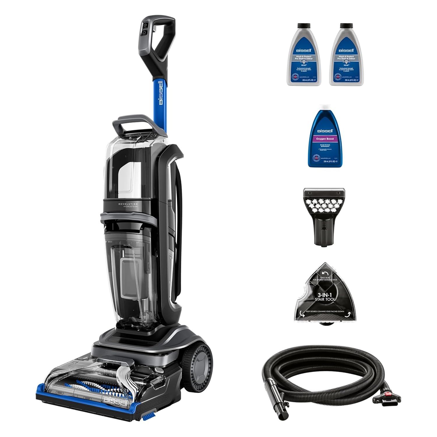 Version 1.0.0 HydroSteam™ Carpet Cleaner, Carpet Stain Remover with Hydrosteam™ Technology, Steam Cleaner, Carpets Dry in 30 mins, Upholstery Cleaner with 3.7L Clean Water… - Image 1