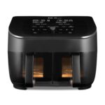Instant Pot – Vortex Plus Dual Black Air Fryer – Large 7.6L, Family Size – Twin, Double 3.7L Baskets, Clear Window, Food Dehydrator, Grill, Bake, Roast, Reheat, Non-Stick, Easy…