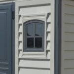 WoodBridge II PLUS 10.5 x 8 (8.02 m2) Plastic Garden Shed with Metal Foundation Kit and 2 Fixed Window, Strong Metal Roof Structure and Maintenance-Free Storage Shed,… - Image 10