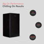 UCIF93BK Freestanding under counter Fridge in Black – 93 Litre Capacity – Adjustable Temperature Control & Legs – With Chiller Box - Image 4