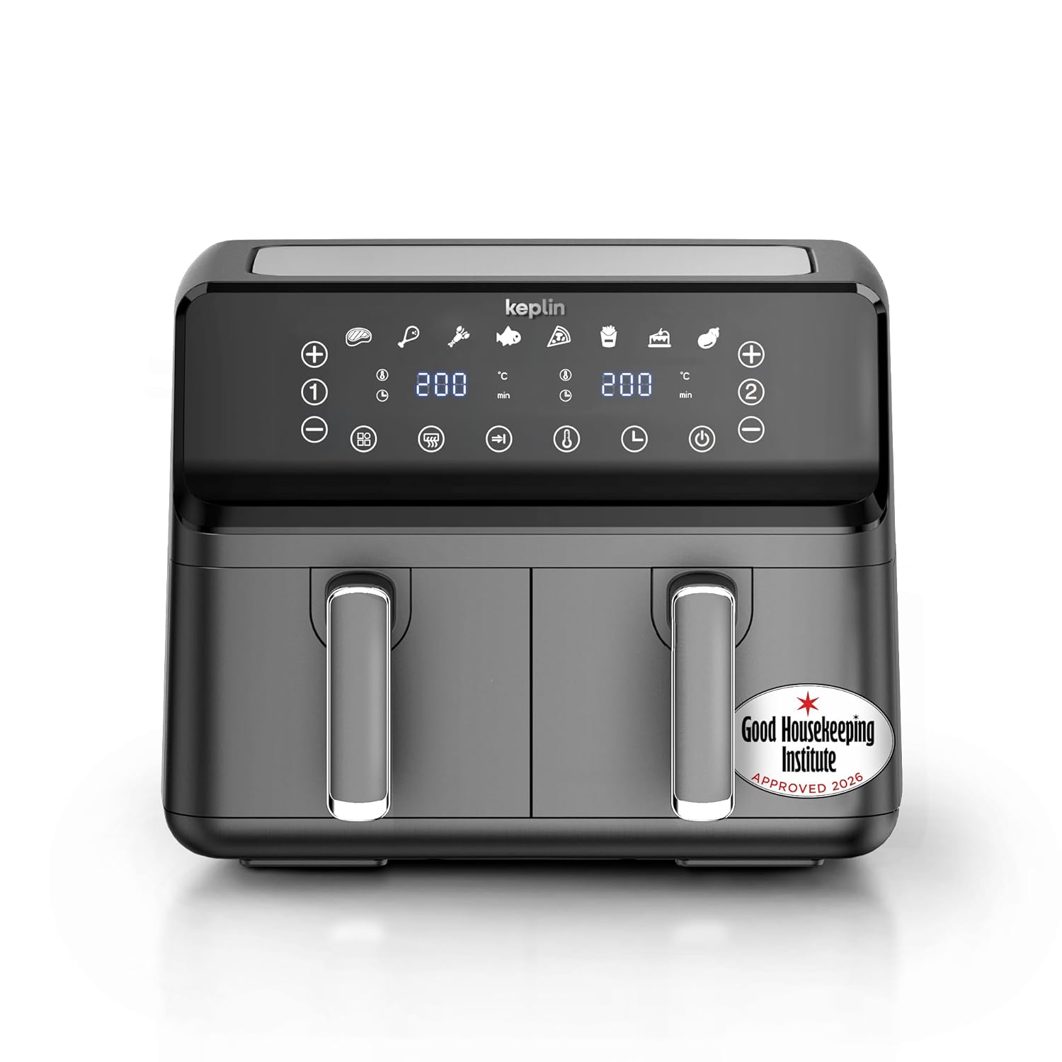 61iDsznYjBL._SL1500_.jpg 9L Dual Zone Air Fryer – 8 in1 Cooking Functions – 2700W Energy-Saving Cooker – Extra-Large Capacity for Healthy Meals – Roast, Bake, Dehydrate, Reheat,- Family Size… - Image 1