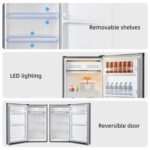 CSF101D4EU, Under Counter Fridge, 92L, 7 Temp Settings, Chill Zone, H831 x W474 x D447(mm), Reversible Door, Adjustable Shelves, Sleek Design, Black [Energy Class E] - Image 8