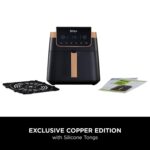 Air Fryer MAX PRO, 6.2L, Uses No Oil, Large Square Single Drawer, Roast, Bake, Air Fry, Family Size, Non-Stick, Dishwasher Safe Basket & Crisper Plate, Silicone Tongs,… - Image 3