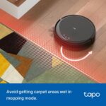 Tapo RV20 Max Plus 5300Pa Suction Robot Vacuum Cleaner with Mop, Ultra-Slim Design, Faster Mapping With MagSlim & LiDAR Navigation Robot Vacuum, Auto-Empty Dock, Voice/Remote… - Image 8