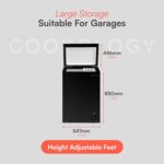 CCFZ99BK Freestanding Chest Freezer in Black 99 Litre - Image 4