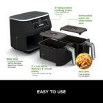 Foodi Dual Zone Digital Air Fryer, 2 Drawers, 7.6L, 6-in-1, Uses No Oil, Air Fry, Max Crisp, Roast, Bake, Reheat, Dehydrate, Cooks 4-6 Portions, Non-Stick, Dishwasher Safe… - Image 4
