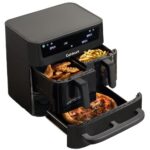 Tri Zone 13.6L Air Fryer & Oven | PFAS-Free | XXXL capacity | 3 Independent Cooking Zones | Dual 4.3L Air Frying Baskets + 5L Oven Drawer | 9-in-1 Cooking Functions |… - Image 2