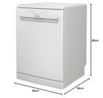 Push and Go D2F HK26 UK 14 Place Setting Dishwasher – White - Image 5