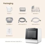 Table Top Dishwasher, New Upgraded Model Countertop Dishwasher 8 Wash Programs with Child Lock & Delayed Start Function, 5L Water Tank – No Hookup Needed - Image 9