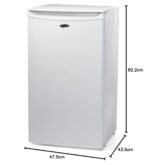 IG3920 Freestanding Under Counter Fridge with Chill Box, 92 Litre Capacity, 2 Adjustable Shelves and Salad Drawer, Reversible Door, 48 cm Wide, White - Image 4