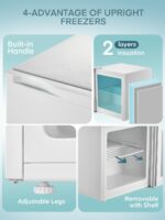 Table Top Mini Freezer 32L, Small Freezer with 7 - Image 7