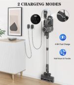 Cleaner Stick Vacuums – Powerful Lightweight Electric Brooms Upright Handheld Wireless Bagless Battery Rechargeable Cleaners Anti Hair Wrap for Pet Stair Carpet… - Image 5