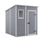 Garden Storage Shed 6 x 6 feet – Grey, 200.6 cm*183.5 cm*183.0 cm - Image 2