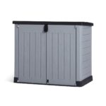 Store It Out Pro Outdoor Garden Furniture Storage Shed Grey| Fade Free | All Weather Resistant | Safe and Secure | Zero Maintenance | 5 year Warranty