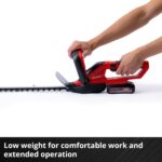 Power X-Change 18V Cordless Hedge Trimmer – 55cm (22 Inch) Cutting Length, Laser-Cut Diamond-Ground Steel Blades – GC-CH 1855/1 Li Solo Hedge Cutter – Battery and… - Image 7