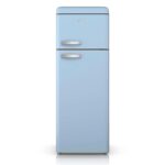 Swan Retro Tall Larder Fridge with 337L Capacity, 5 Glass Fridge Shelves, 1 Chrome Wine Rack, 6 Door Shelves, 1 Salad Crisper, Green, SR11050GNE - Image 8