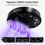 MONSGA Robot Vacuum with Mop, 7000Pa Powerful Suction, Lidar Navigation Robotic Vacuum with 3.5L Self-Empty Station, 180mins Runtime, APP/Remote/Voice Control, for Hard Floors… - Image 2