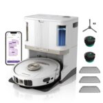 Shark PowerDetect Robot Vacuum and Mop with 60-Day Self-emptying and Cleaning Base – 3D LiDAR Navigation – Wi-Fi / App – 3 Anti-microb Pads, 1 Odour Cartridge and 2 Brushes… - Image 2