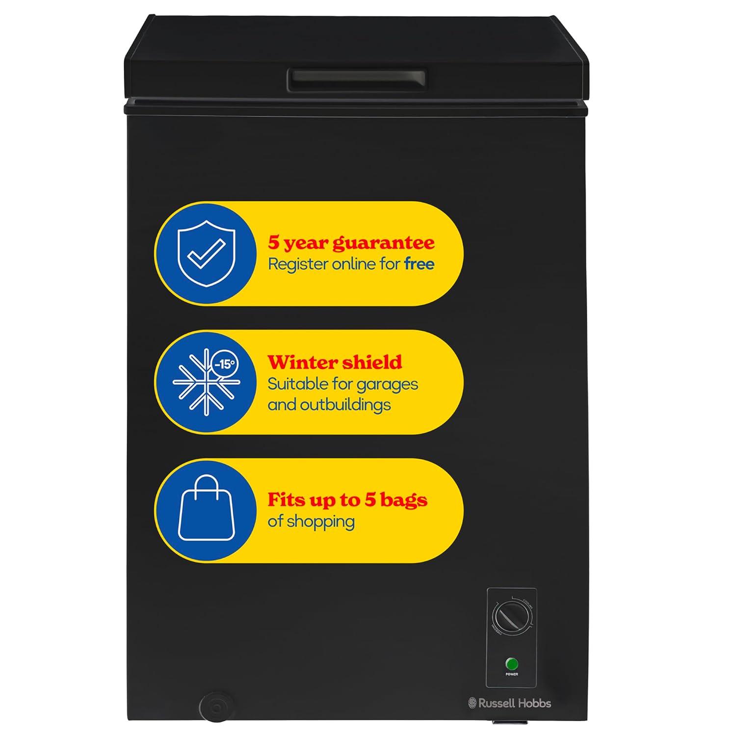61vL5ky-7UL._SL1500_.jpg Freezer 99L Freestanding with Adjustable - Image 1