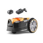 OcuMow® 16 Drop and Mow Robot Lawnmower with MX 24V 4.0Ah lithium battery and fast charger. No Boundary Wire, App or Outdoor Power Socket needed. For small to medium…