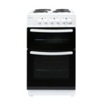 HES50W Electric Cooker – Freestanding 52 Litre Cooker with 4 Solid Plate Rings – Single Cavity Oven – 50cm, White - Image 8