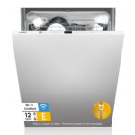 KWH-BD1215P-W Fully Integrated Dishwasher with 12 Place Settings, Cloud Wash, Extra Drying, Built-in Dishwasher with Delay Start, Quick Wash – White