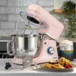 Professional Stand Mixer 1200W with 6 Speeds & Pulse Function, 7L Stainless Steel Mixing Bowl, Splash Guard, Whisk, Beater & Dough Hook | Electric Kitchen Mixer for Cakes,… - Image 3