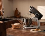 Full Metal Stand Mixer, 5L Kitchen Food Mixer for Baking with Stainless Steel Dough Hook, Whisk, Beater, Flexible Beater, Universal Attachment Hub, 8 Speeds & Timer Function… - Image 7