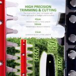 NETTA 4-in-1 Cordless Hedge Trimmer & Chainsaw Set – 20V Battery Powered Electric Pole Saw & Hedge Cutter for Garden Tree Trimming – Includes Battery & Charger and 2.5m… - Image 4