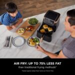 Air Fryer MAX PRO, 6.2L, Uses No Oil, Large Square Single Drawer, Roast, Bake, Air Fry, Family Size, Non-Stick, Dishwasher Safe Basket & Crisper Plate, Silicone Tongs,… - Image 8