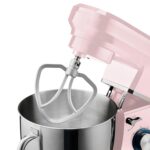 Professional Stand Mixer 1200W with 6 Speeds & Pulse Function, 7L Stainless Steel Mixing Bowl, Splash Guard, Whisk, Beater & Dough Hook | Electric Kitchen Mixer for Cakes,… - Image 8