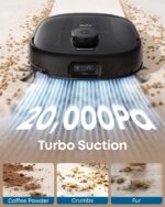 E25 Omni Robot Vacuum Cleaner with Mop, HydroJet System, 20,000 Pa Turbo Powerful Suction, Zero Tangling, Corner-to-Edge Deep Cleaning and Mop Lifting, with Auto All-In-One… - Image 6