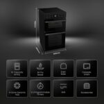 HDCEC5C10B Freestanding Ceramic Electric Cooker with Double Oven 69/43 Litres – Black, A Rated Double Oven [Energy Class A] - Image 3
