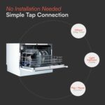 CTTD6WH Mini Counter Top Dishwasher in White – 6 Place Settings – Table Top – Compact Design – 6 Drying Settings – 7 Wash Cycles – ECO Friendly Mode - Image 3