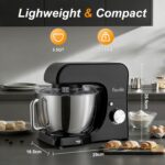 Facelle Stand Mixer, 1500W Electric Kitchen Mixer, 10 Speeds Food Mixer with Pulse, Attachments include 5.5L Stainless Steel Bowl, Dishwasher Dough Hook, Whisk, and Beater for… - Image 5