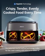 Airfryer 3000 Series Dual Basket – 2 Drawer Air Fryer, 3L + 6L Capacity, RapidAir Plus Technology, 13 Ways to Cook, 90% Less Fat, Easy to Clean, Digital Touchscreen,… - Image 4